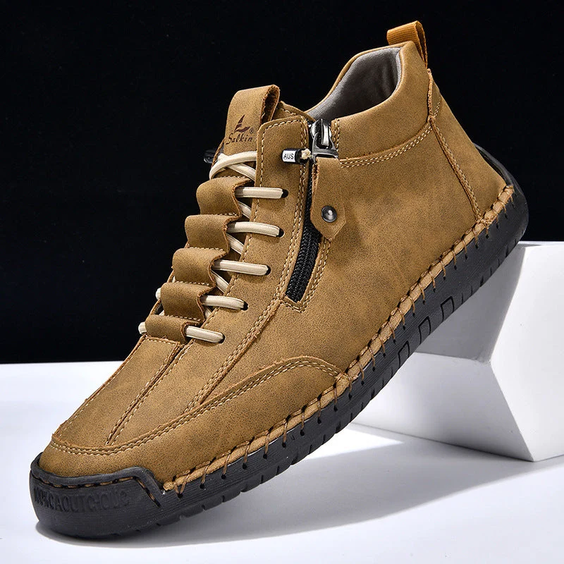 Herren Trendige und bequeme Stiefel mit seitlichem Reißverschluss Drune