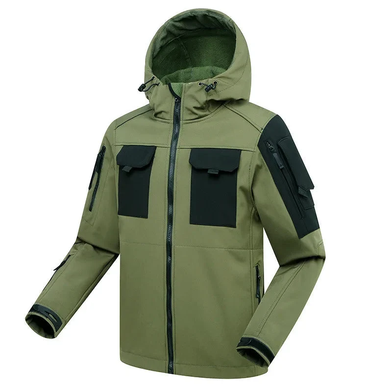 Drune | Outdoor Herren Cargo Set wasserdicht und winddicht mit Kapuze für Wandern und täglichen Gebrauch