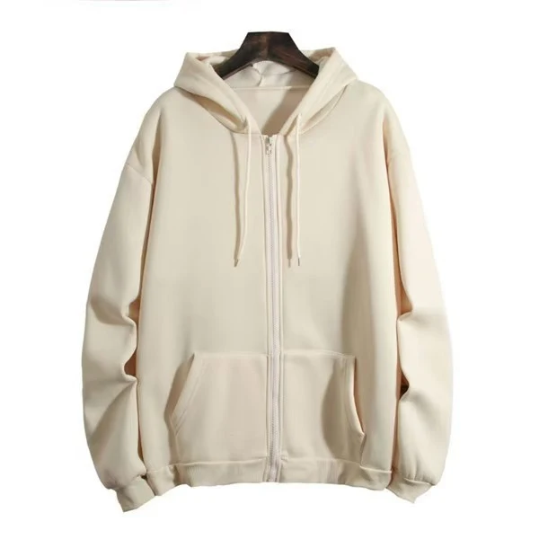 Damen Kapuzenjacke mit durchgehendem Reißverschluss und praktischen Kängurutaschen Drune