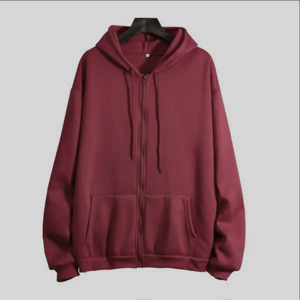 Damen Kapuzenjacke mit durchgehendem Reißverschluss und praktischen Kängurutaschen Drune