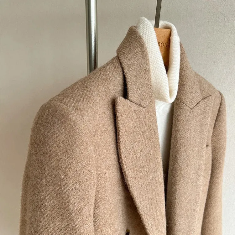 Damen Modischer Wollblazer mit elegantem Schnitt Drune