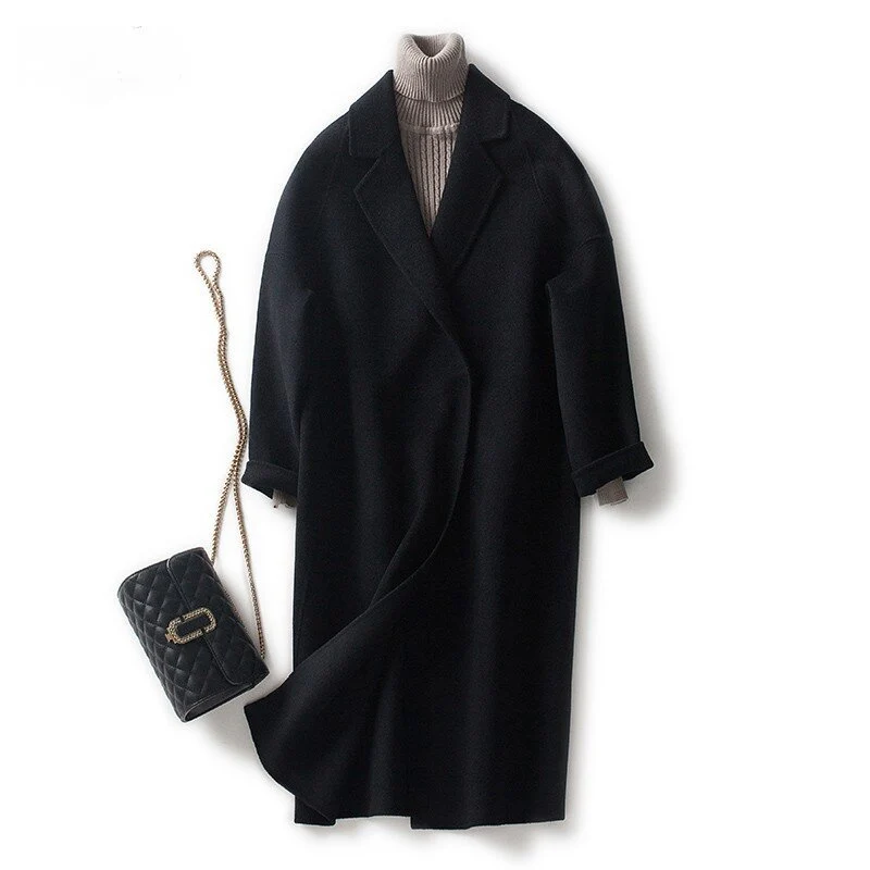 Damen Modischer Oversized-Mantel Drune