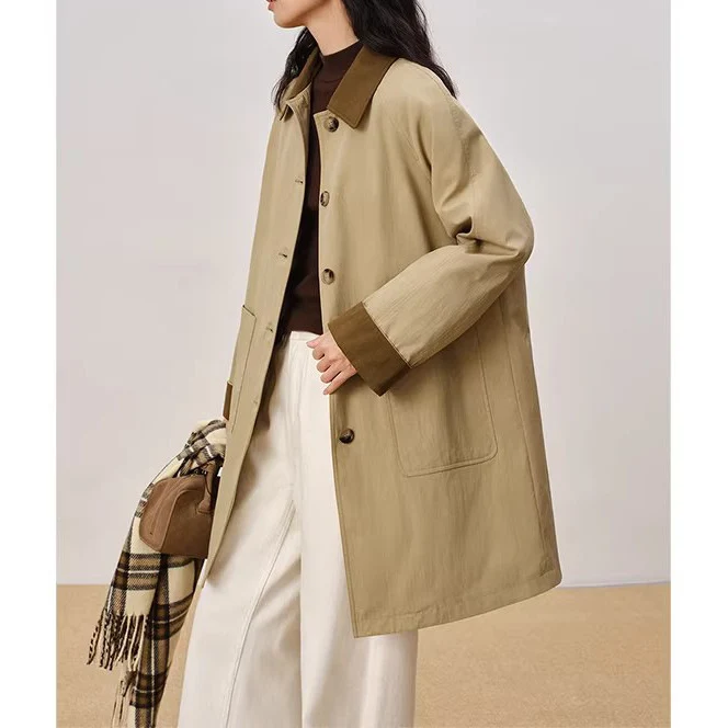 Damen Modischer Oversized Mantel Drune