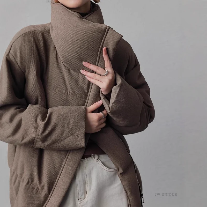 Damen Modischer Oversized Daunenjacke Drune