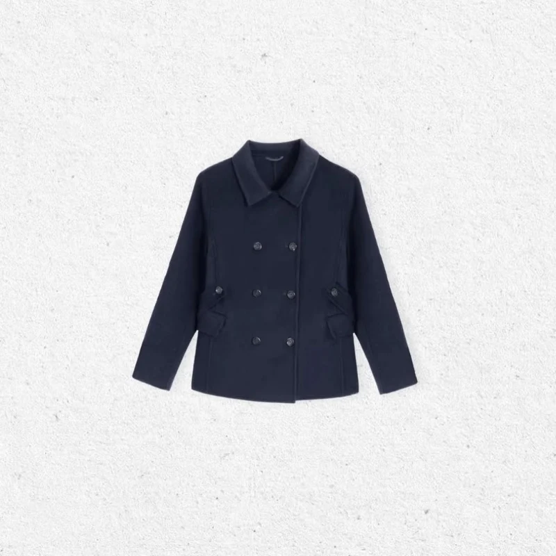 Damen Modischer Doppeltbreasted Blazer Drune