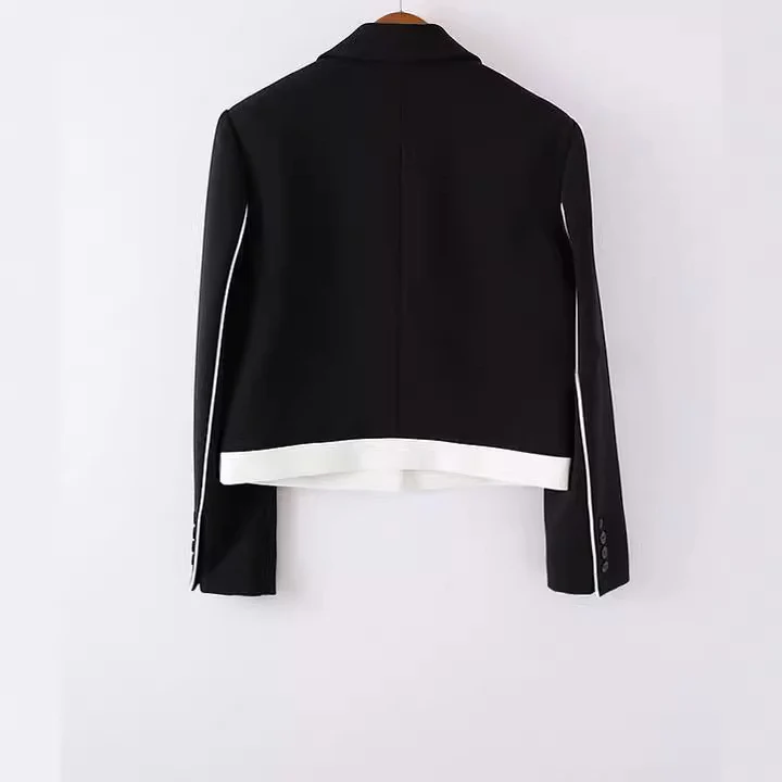 Damen Modischer Blazer mit strukturierter Oberfläche Drune