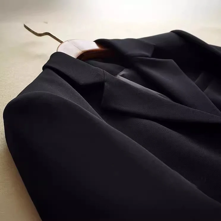 Damen Modischer Blazer mit strukturierter Oberfläche Drune