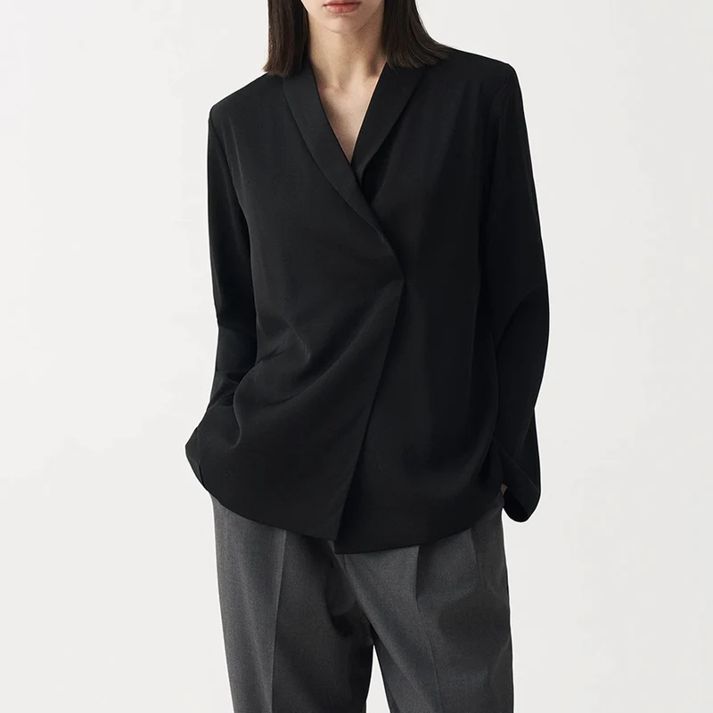 Damen Modischer Blazer mit modernem Schnitt Drune