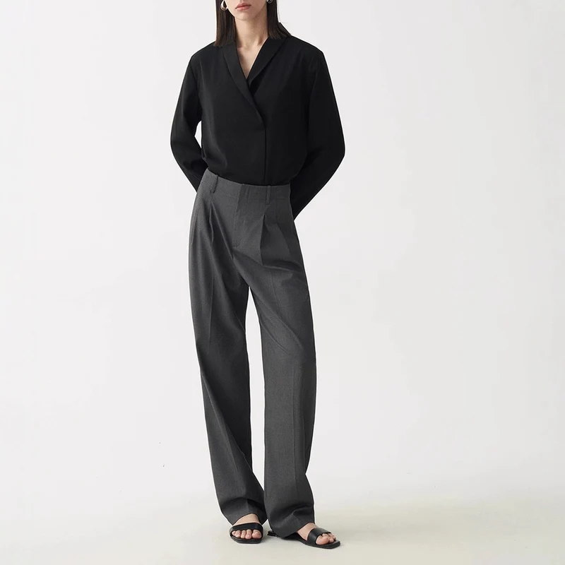 Damen Modischer Blazer mit modernem Schnitt Drune