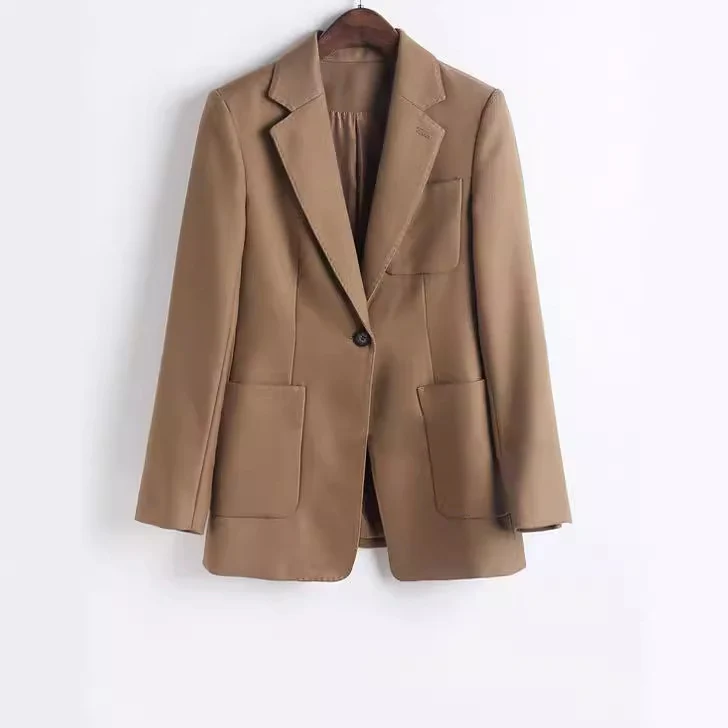 Damen Modischer Blazer mit großen Taschen Drune