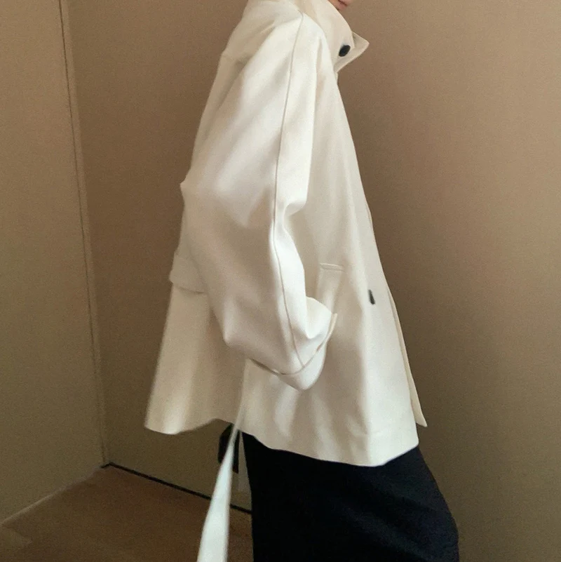Damen ModischeOversized Übergangsjacke Drune
