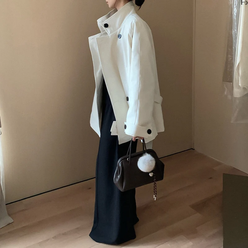 Damen ModischeOversized Übergangsjacke Drune