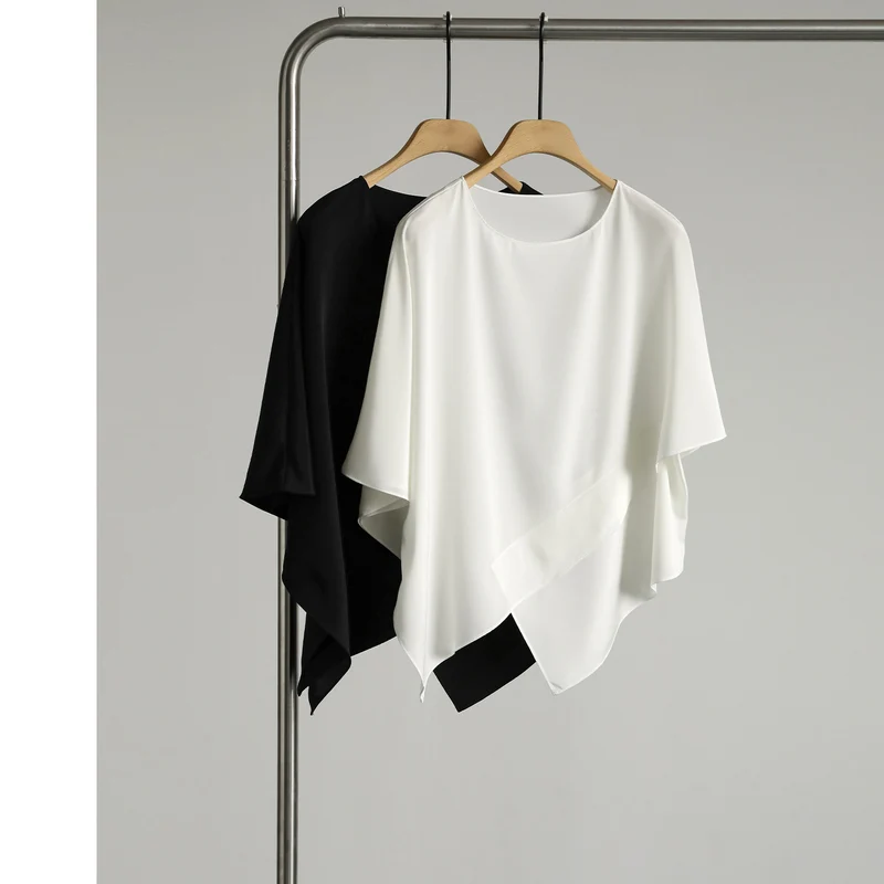 Damen Modische Wickelbluse Drune