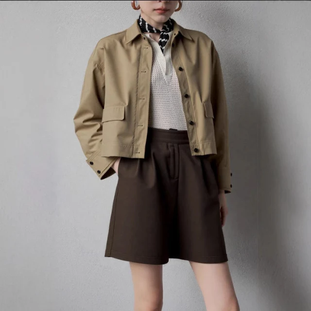Damen Modische Utility-Jacke mit vielseitigem Design Drune