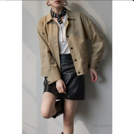 Damen Modische Utility-Jacke mit vielseitigem Design Drune