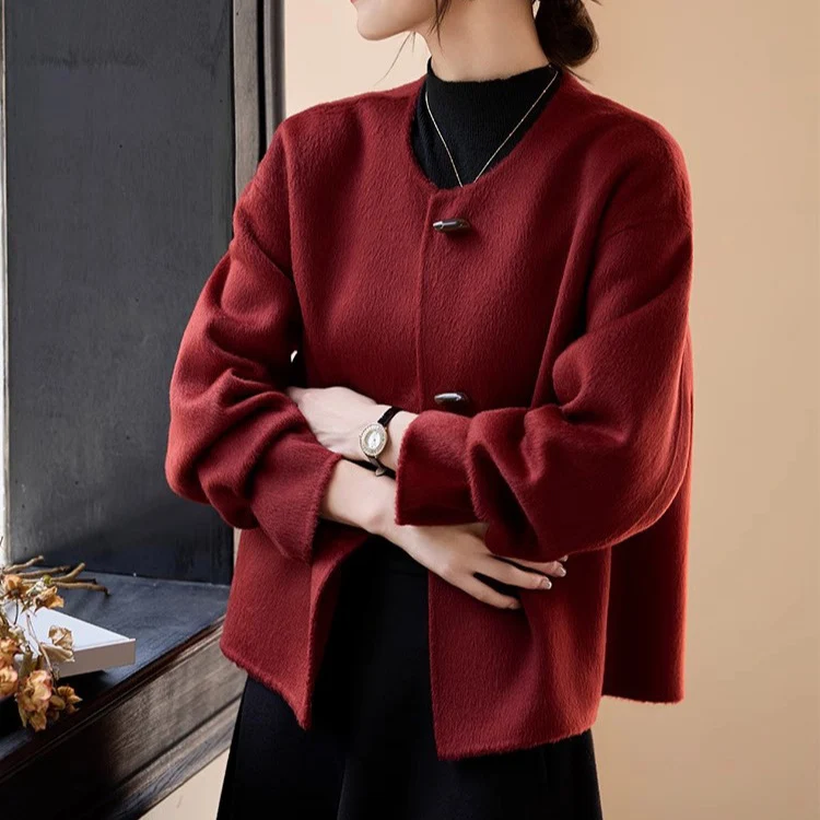 Damen Modische und elegante Strickjacke Drune
