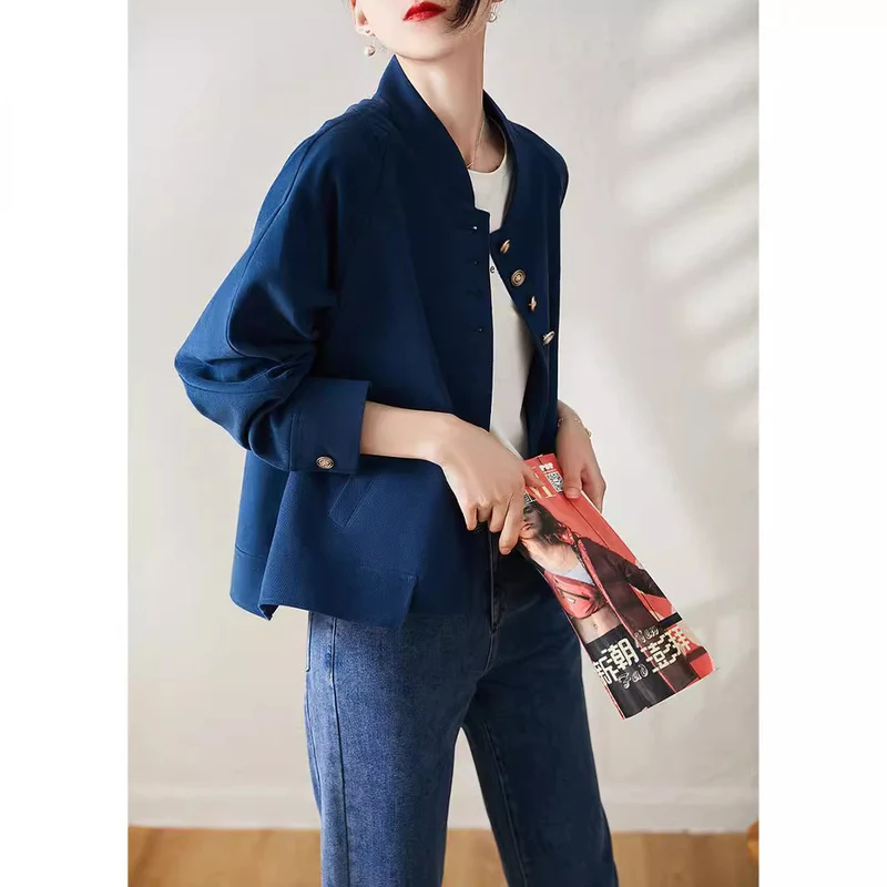 Damen Modische und elegante Jacke mit schmalem Schnitt Drune
