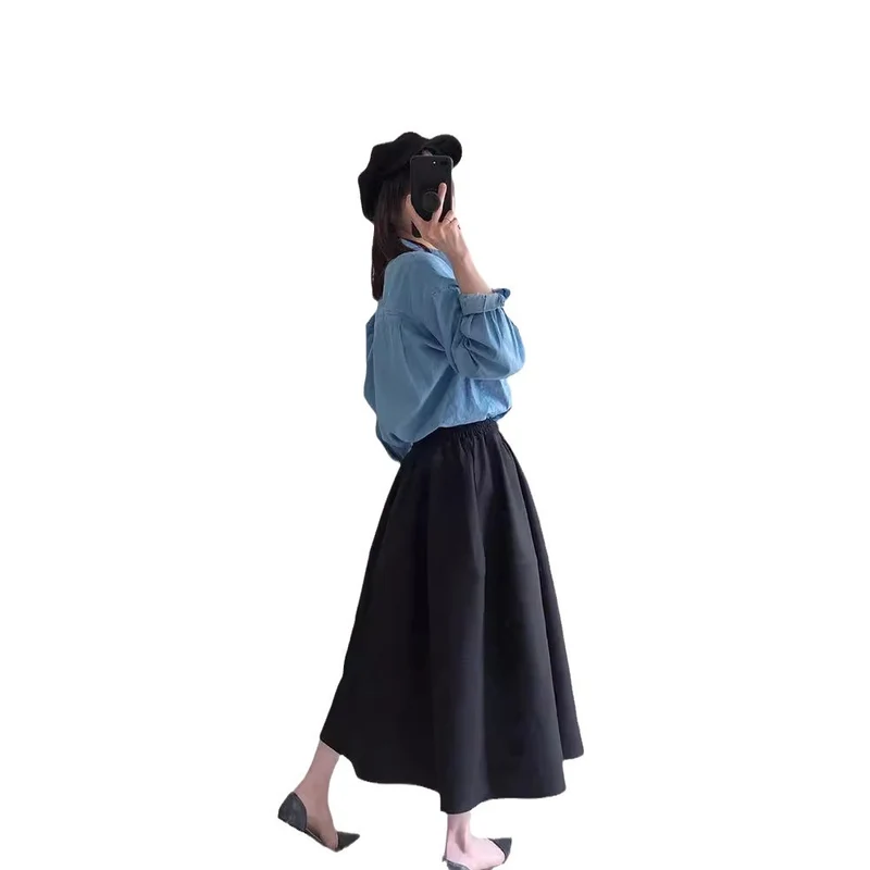 Damen Modische und elegante Faltenrock Drune