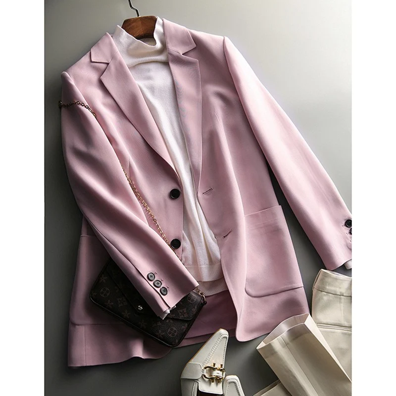 Damen Modische und elegante Blazerjacke Drune