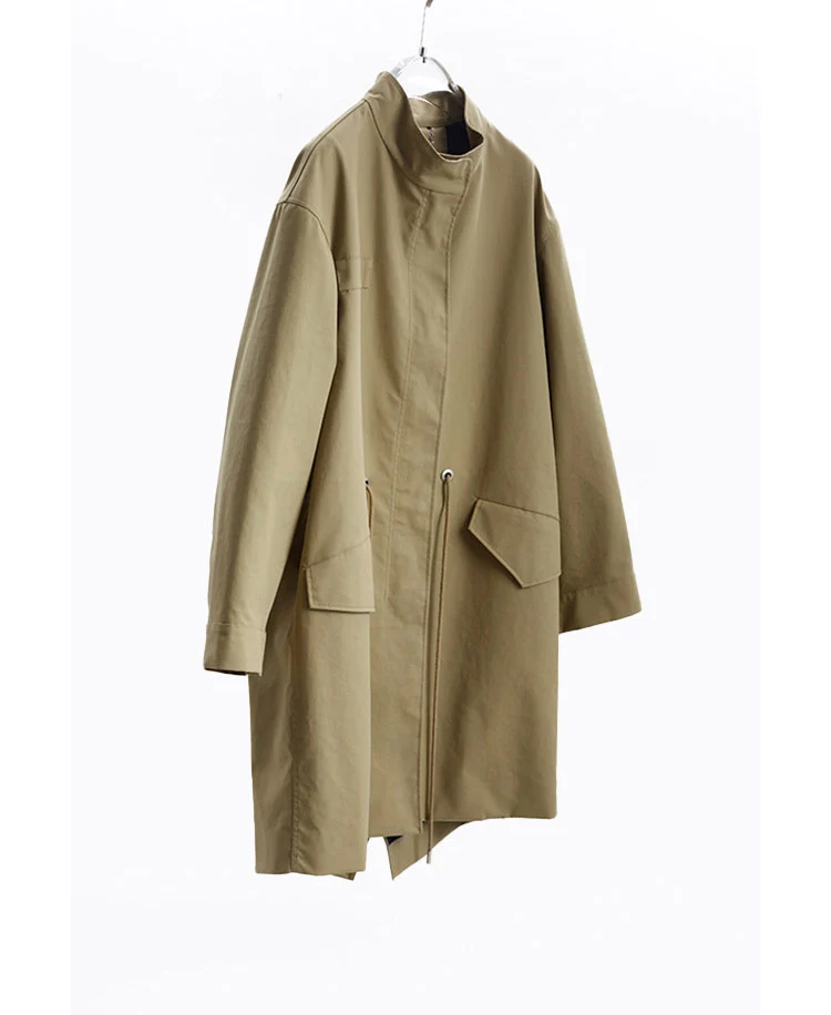 Damen Modische Übergangsjacke mit hohem Kragen Drune 1789268979