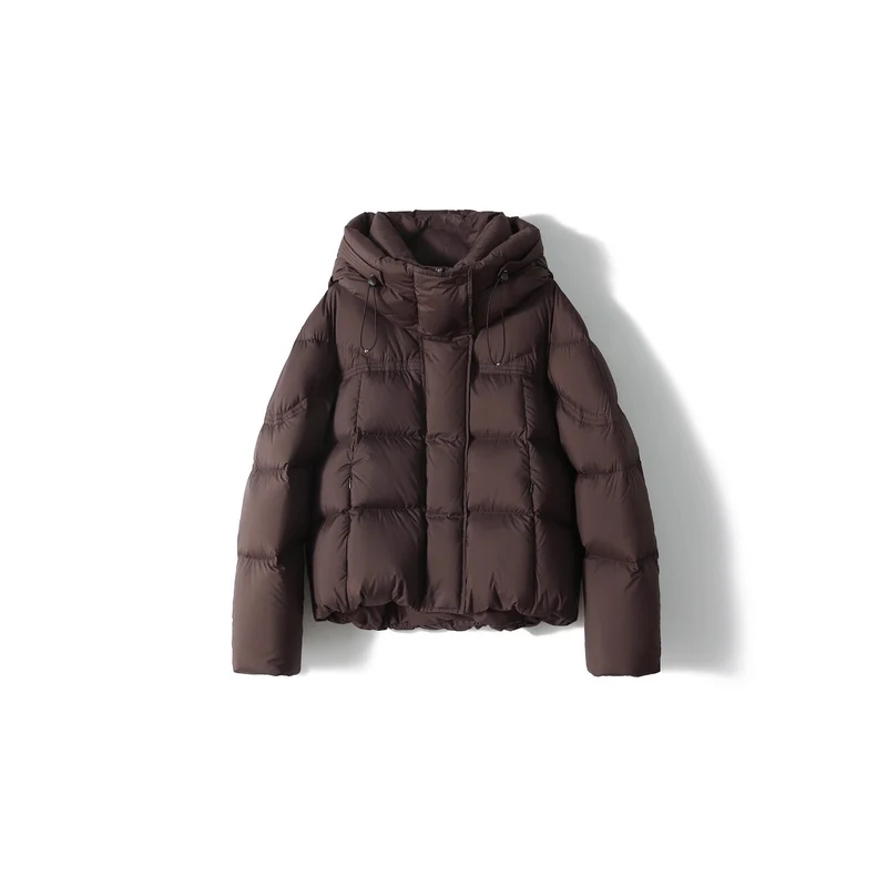 Damen modische Steppjacke mit hohem Kragen Drune