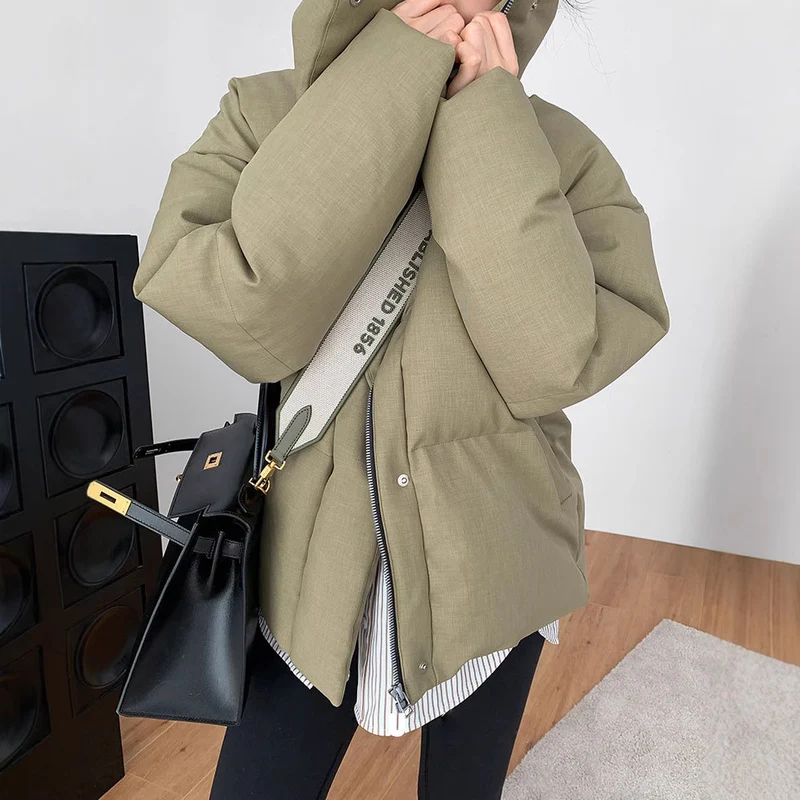 Damen Modische Steppjacke mit hohem Kragen Drune 1789268422
