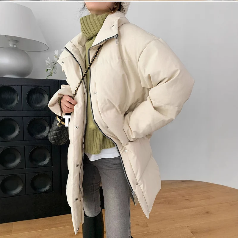 Damen Modische Steppjacke mit hohem Kragen Drune 1789268422
