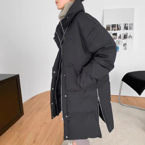 Damen Modische Steppjacke mit hohem Kragen Drune 1789268422