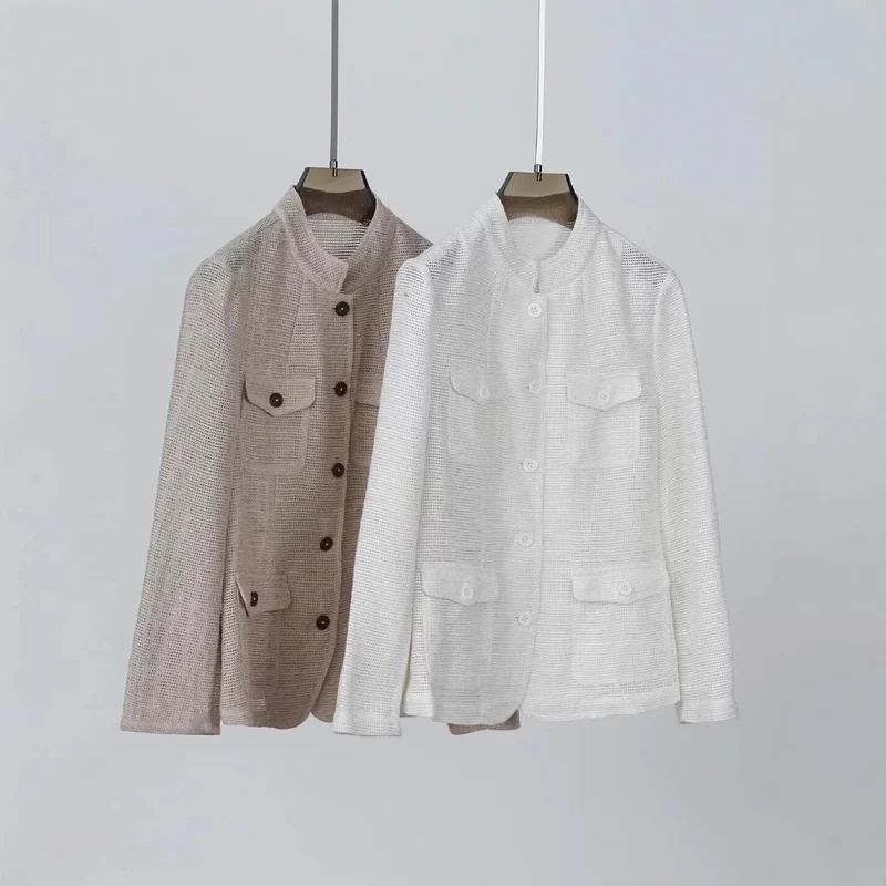 Damen Modische Sommerjacke aus leichtem Gewebe Drune