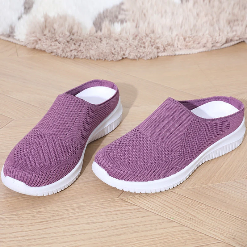 Damen bequeme und atmungsaktive Slip-On Sneaker Drune