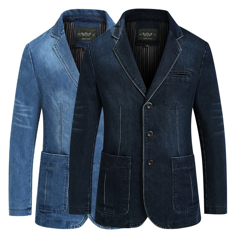 Herren eleganter Denim-Blazer Drune