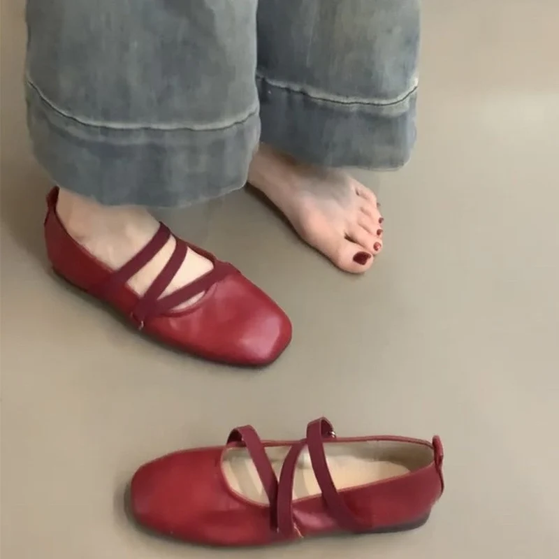 Damen Ballerinas mit modernem Riemchendesign und komfortabler Sohle Drune