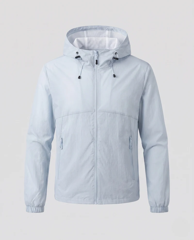 Damen leichte Funktionsjacke mit verstellbarer Kapuze und praktischen Taschen Drune