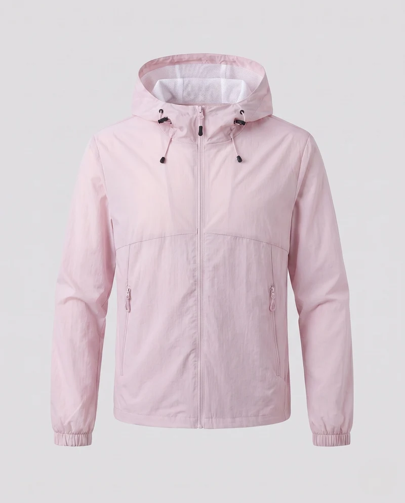 Damen leichte Funktionsjacke mit verstellbarer Kapuze und praktischen Taschen Drune