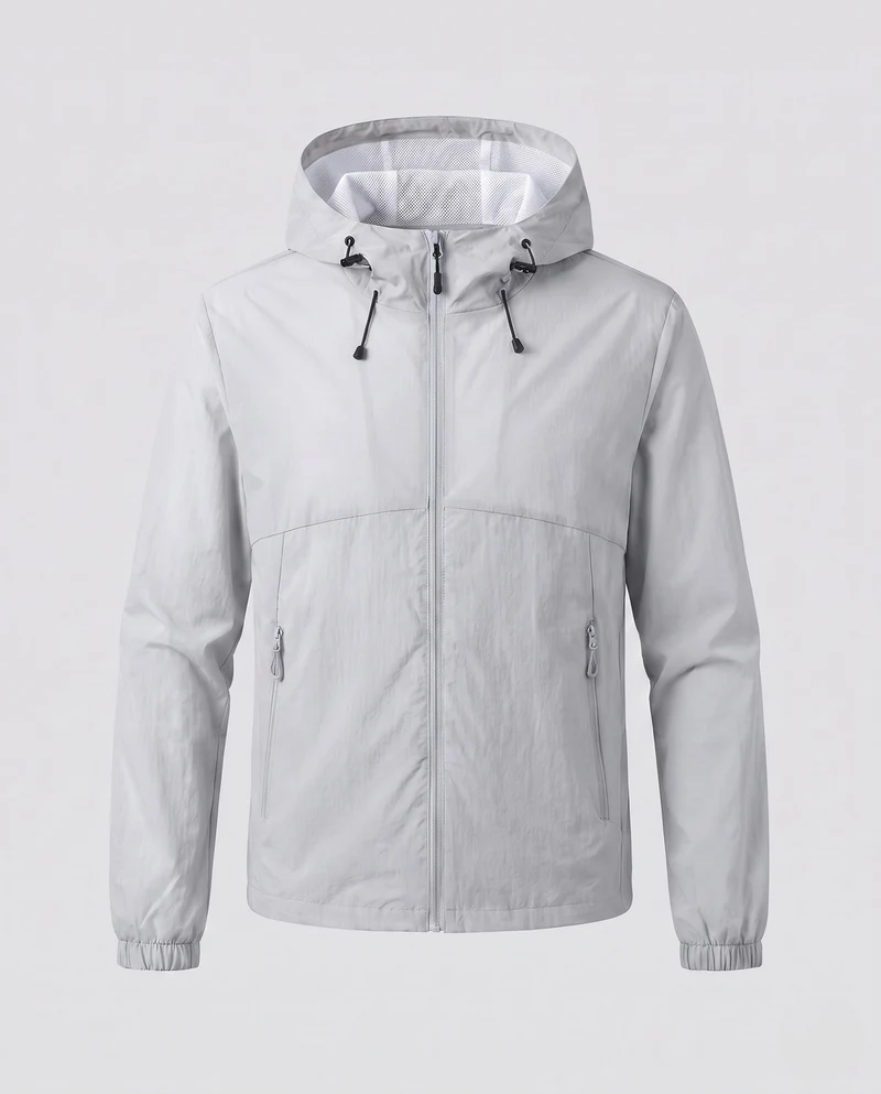 Damen leichte Funktionsjacke mit verstellbarer Kapuze und praktischen Taschen Drune