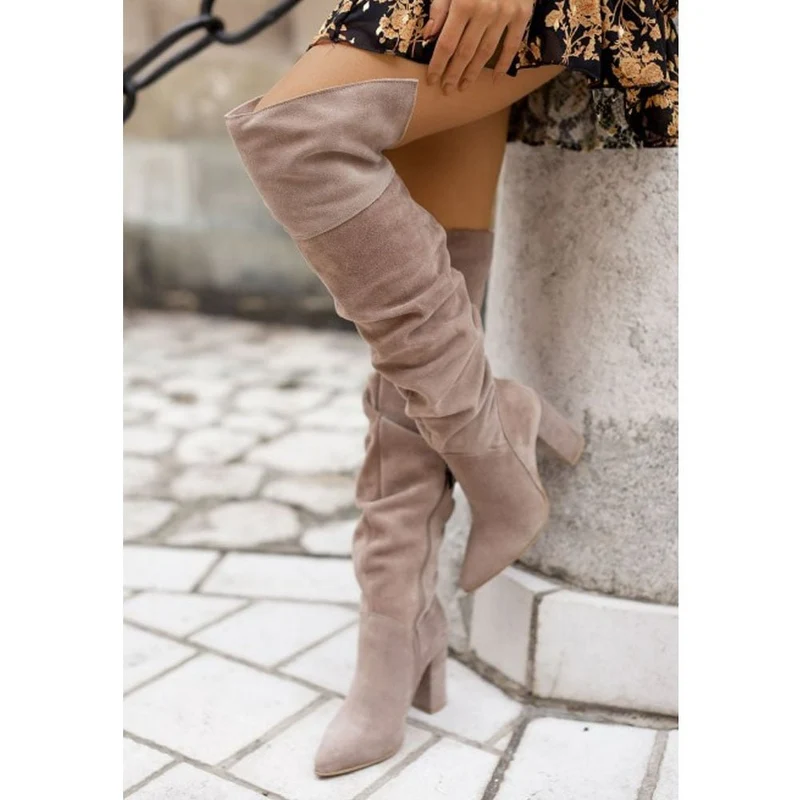 Drune | Overknee-Schlupfstiefel für Frauen