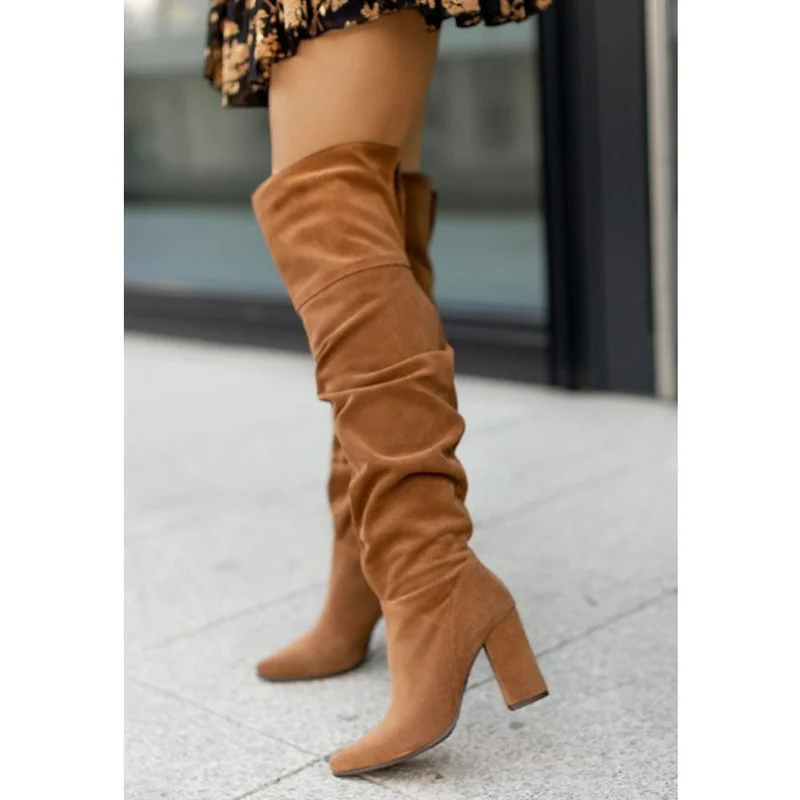 Drune | Overknee-Schlupfstiefel für Frauen