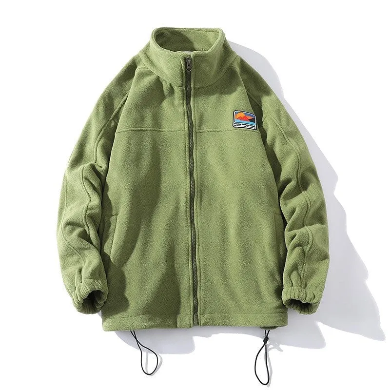 Herren Fleecejacke mit hohem Kragen und praktischen Taschen Drune