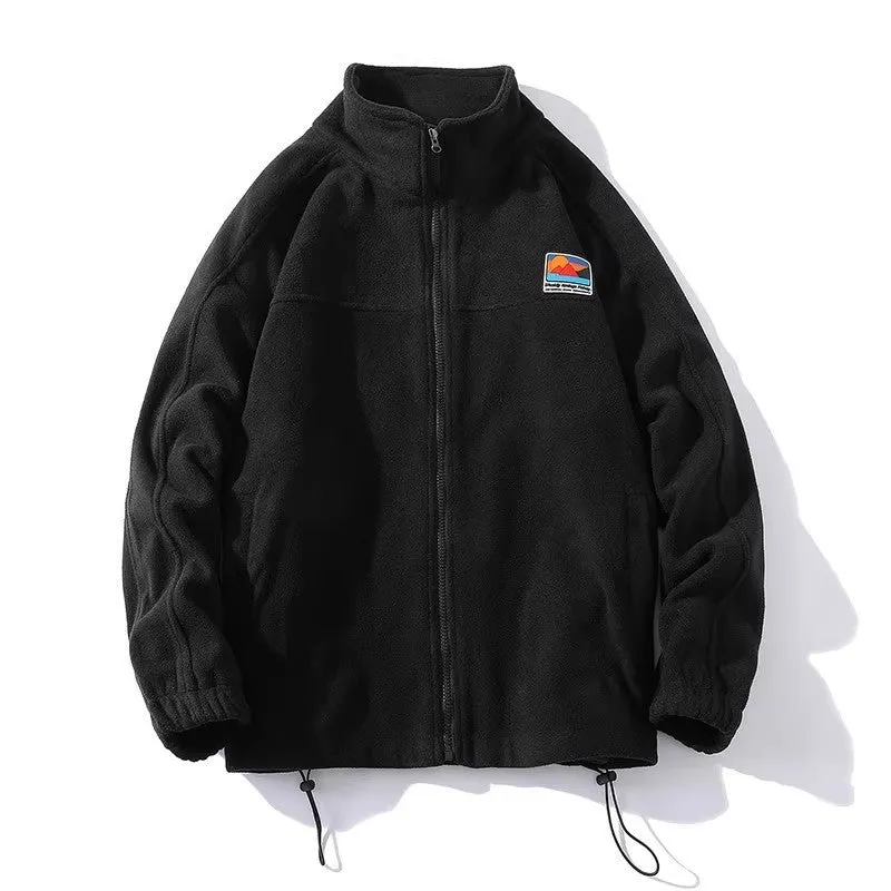 Herren Fleecejacke mit hohem Kragen und praktischen Taschen Drune