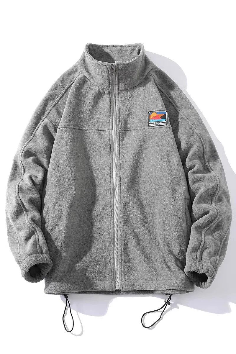 Herren Fleecejacke mit hohem Kragen und praktischen Taschen Drune