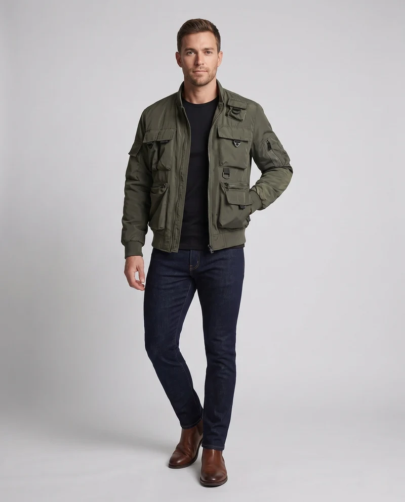 Herren Multifunktionale Utility Jacke Drune