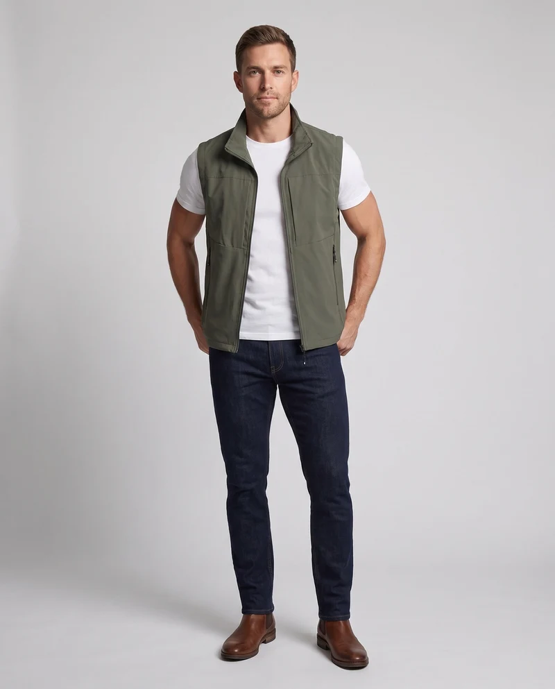Herren multifunktionale Weste mit vielen Taschen Drune