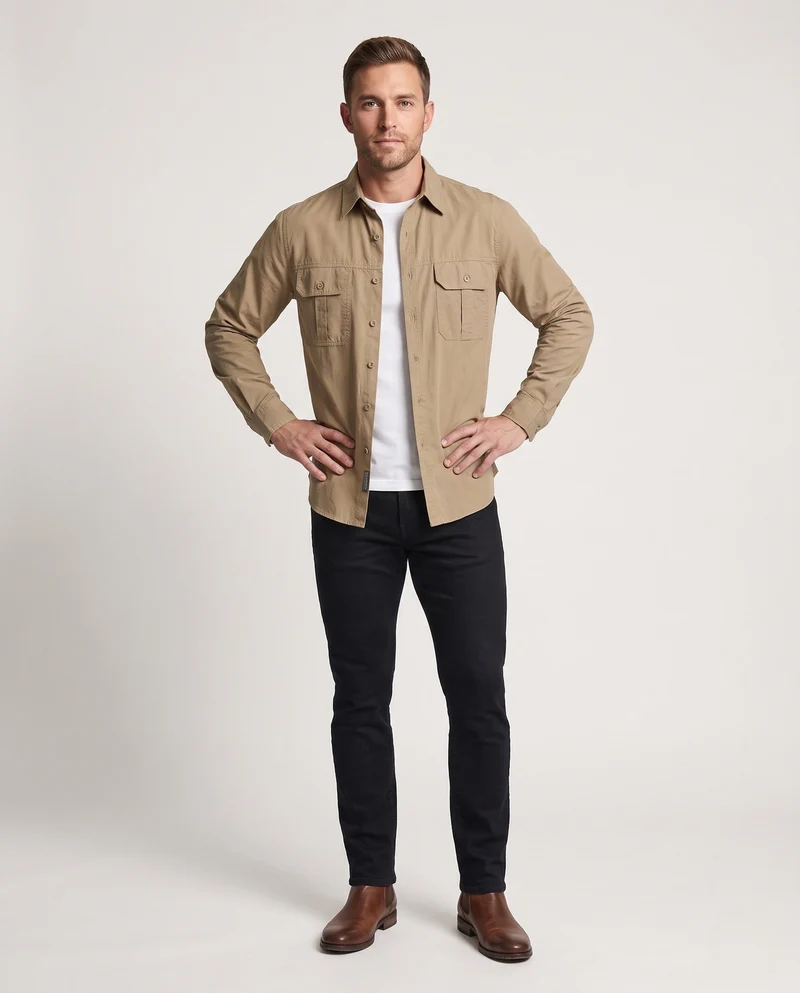 Praktische Utility-Hemdjacke für Herren Drune