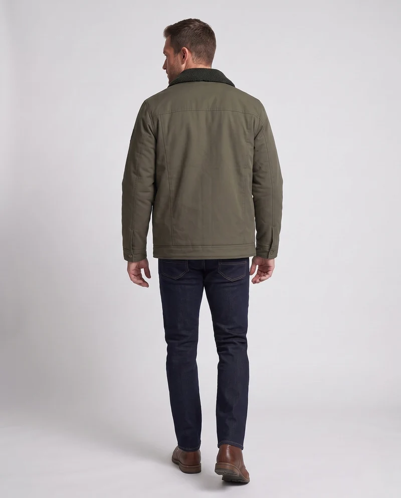 Männliche praktische Utility-Jacke mit Fleece-Kragen Drune