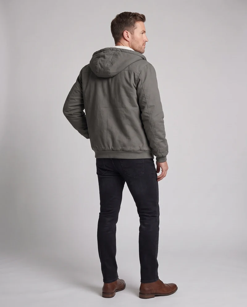 Herren Robuste Übergangsjacke mit Teddyfutter Drune
