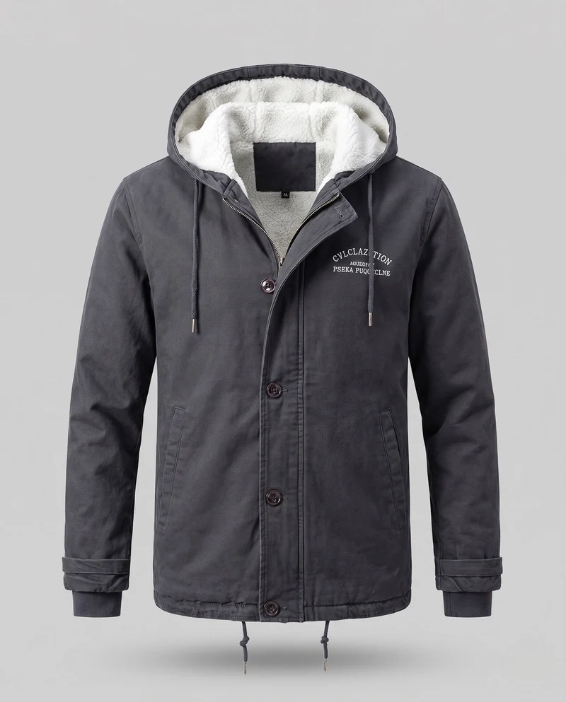 Herren Robuste Übergangsjacke mit Teddyfutter Drune