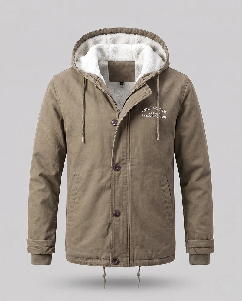 Herren Robuste Übergangsjacke mit Teddyfutter Drune