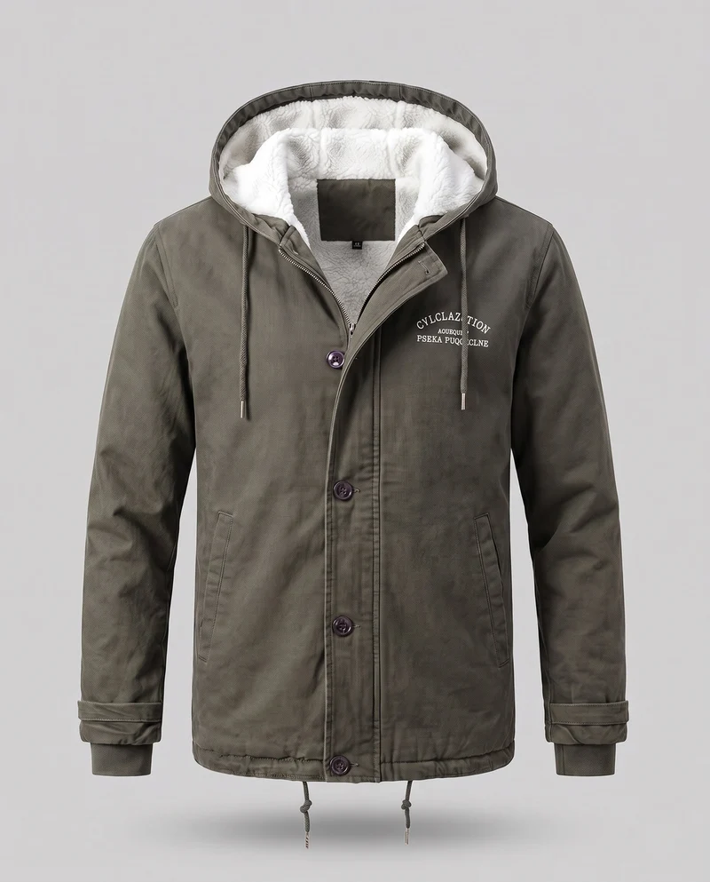Herren Robuste Übergangsjacke mit Teddyfutter Drune