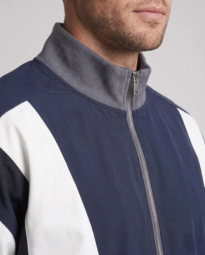 Männer Sportjacke mit hohem Kragen und elastischen Bündchen Drune