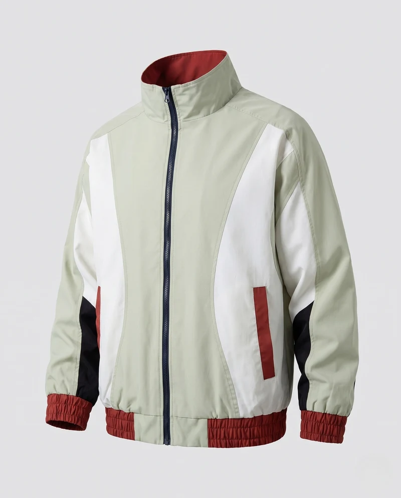 Männer Sportjacke mit hohem Kragen und elastischen Bündchen Drune